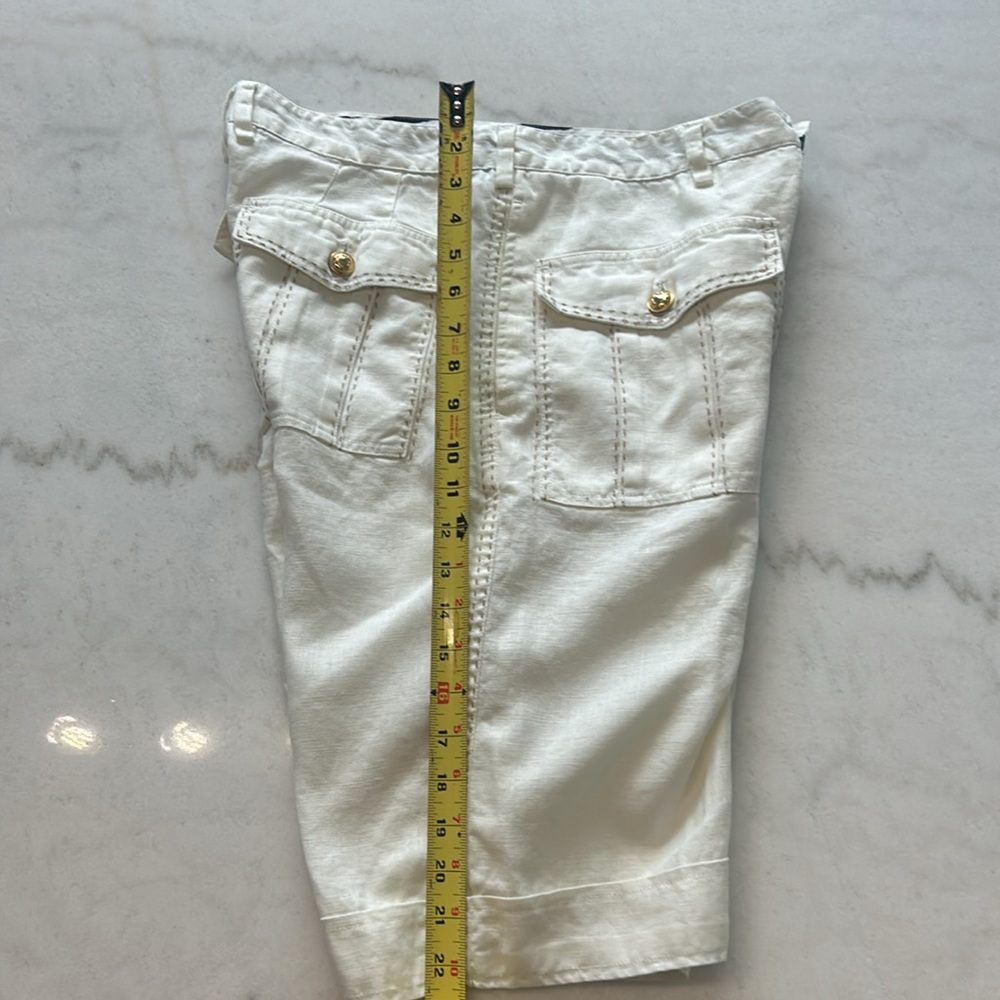 Class Roberto Cavalli Men’s Linen Shorts US Size 32 - Picture 7 of 9